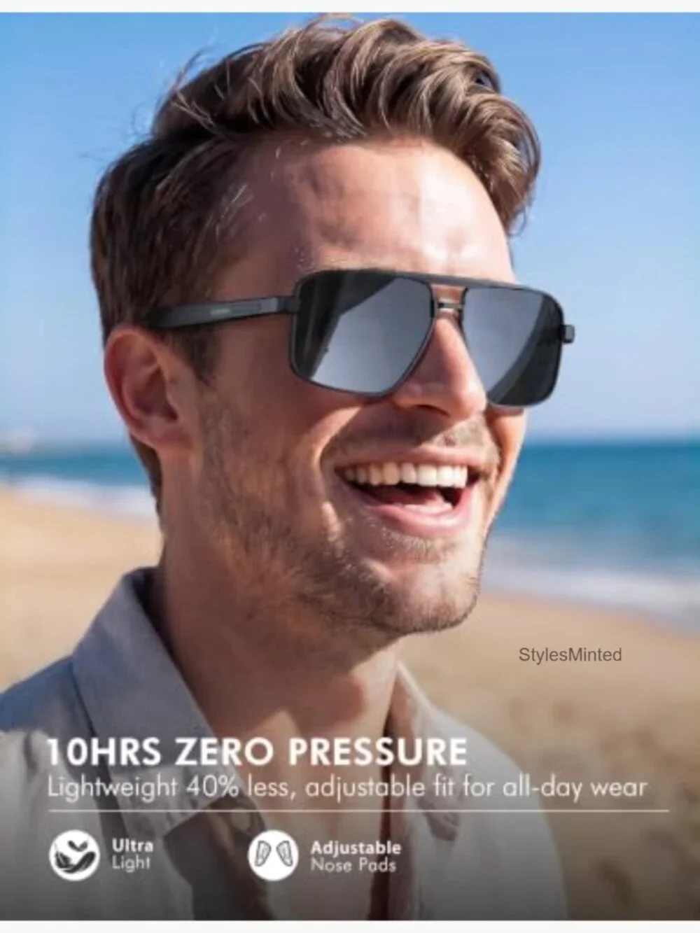 Unisex Square Polygon Polarized Sunglasses UV400 Anti-Glare Driving Fishing
